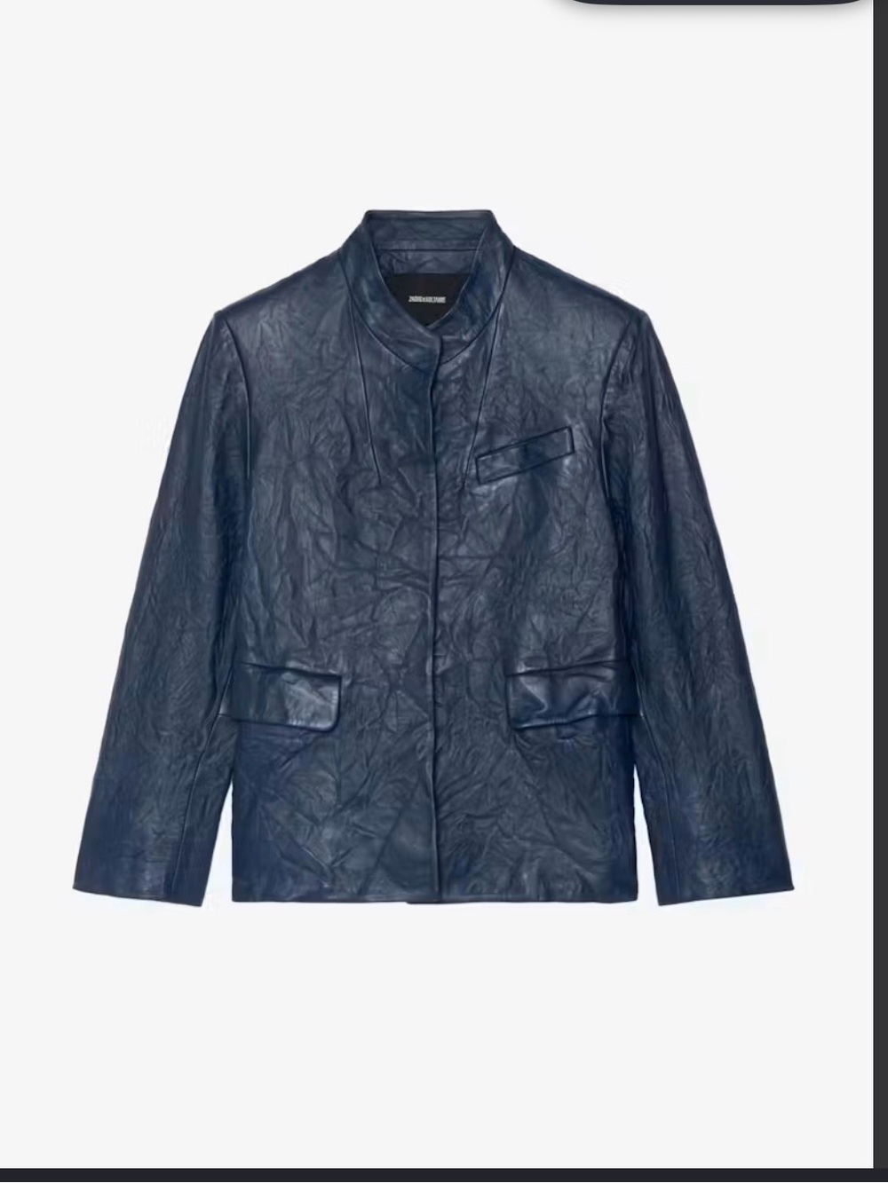 Zadig et Voltaire Dark blue Leather Blazer